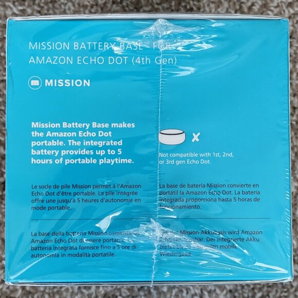 [New] Mission Battery Base‎ for Amazon Echo Dot (4th Gen) - Picture 3 of 6